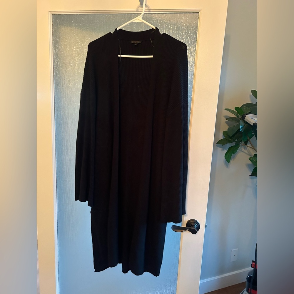 Dynamite Black Open Front Cardigan